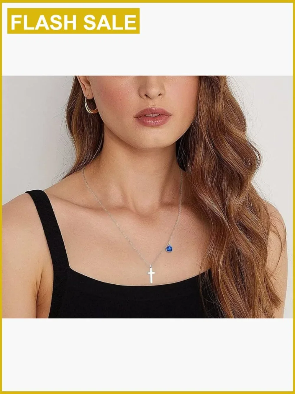 Kids Girls Tiny Cross Necklace First Communion Baptism Gift Adjustable